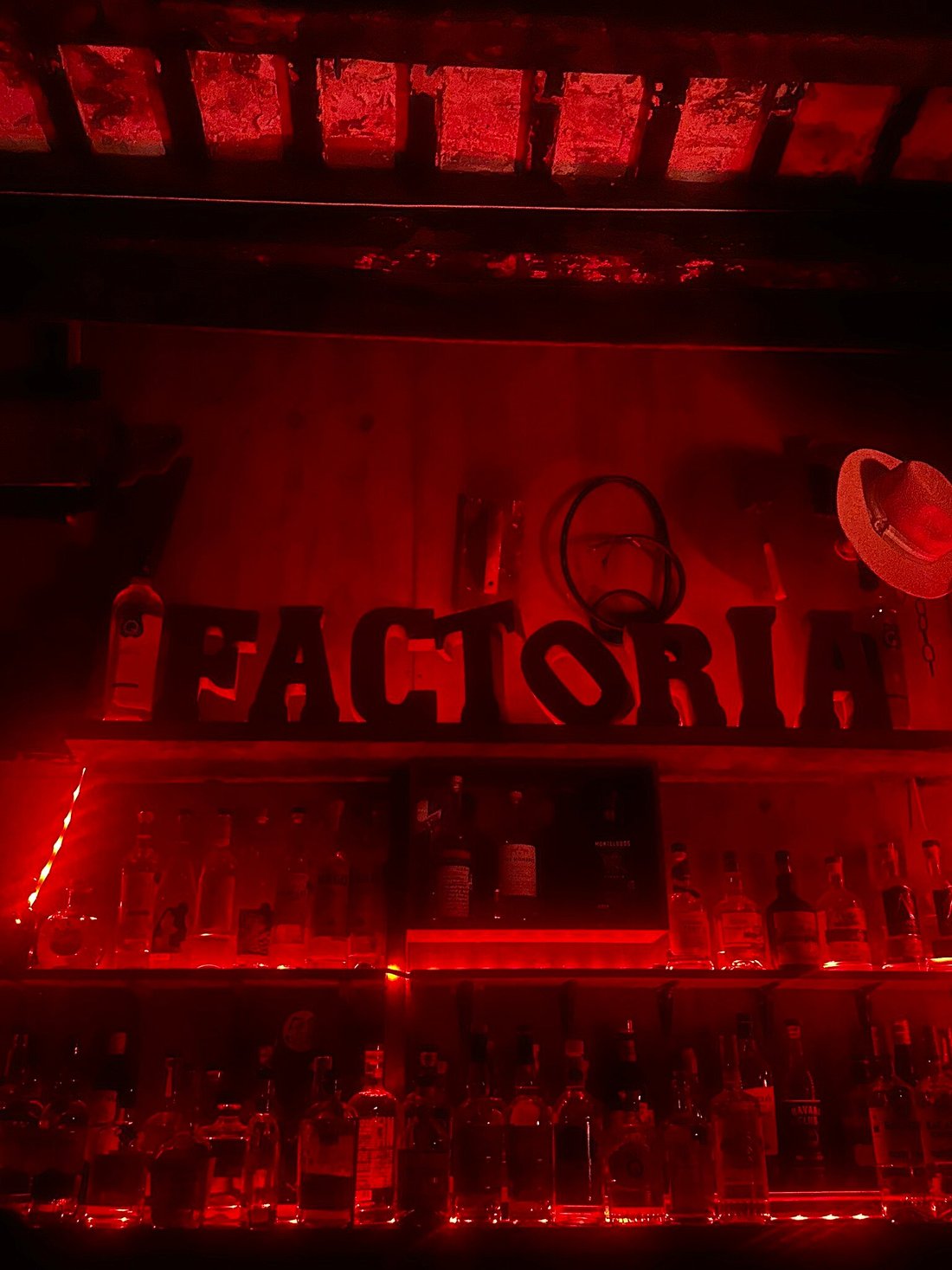 La Factoria Red Neon Sign Escambron Beach