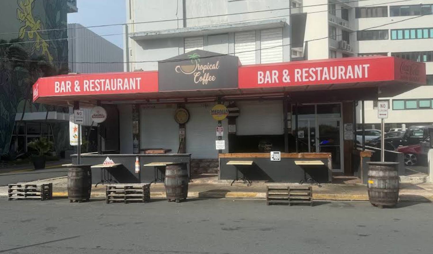 Tropical Coffee Bar San Juan Port Exterior
